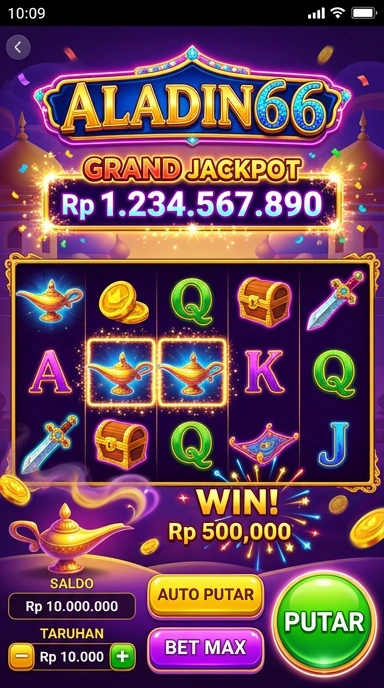 aladin66 tampilan beranda