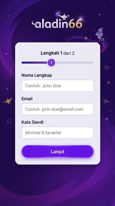 Panduan Registrasi Akun Baru aladin66 untuk Pengguna Android