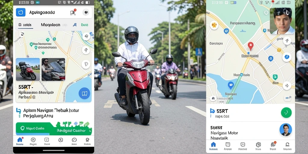 Antarmuka intuitif 55RT untuk navigasi motor yang efisien.