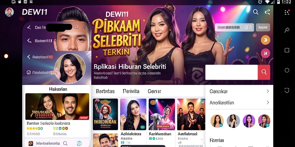 Tampilan antarmuka DEWI11 yang menarik dan mudah dinavigasi.