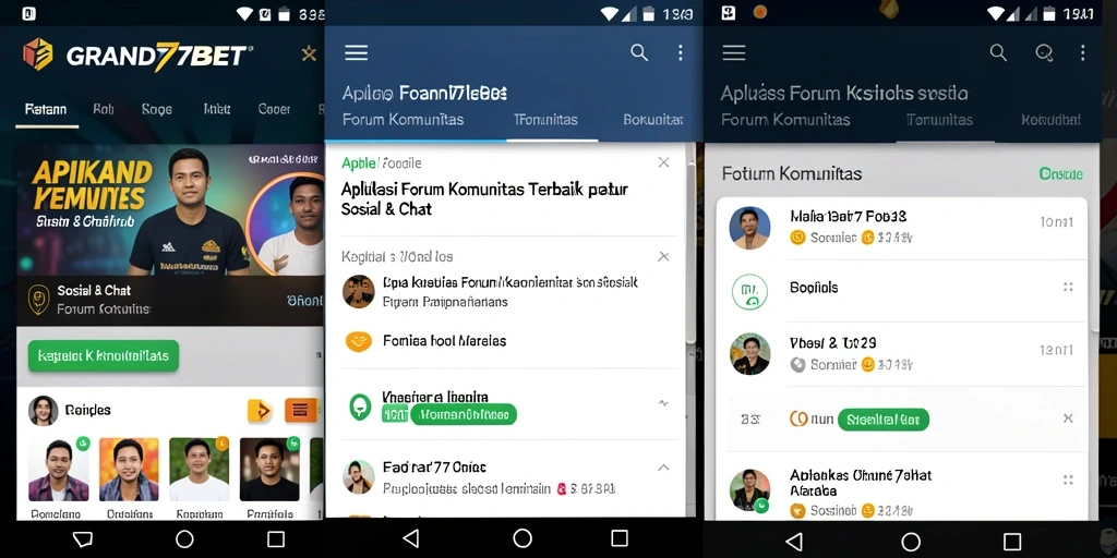 Antarmuka pengguna yang intuitif dari GRAND77BET untuk Forum Komunitas.