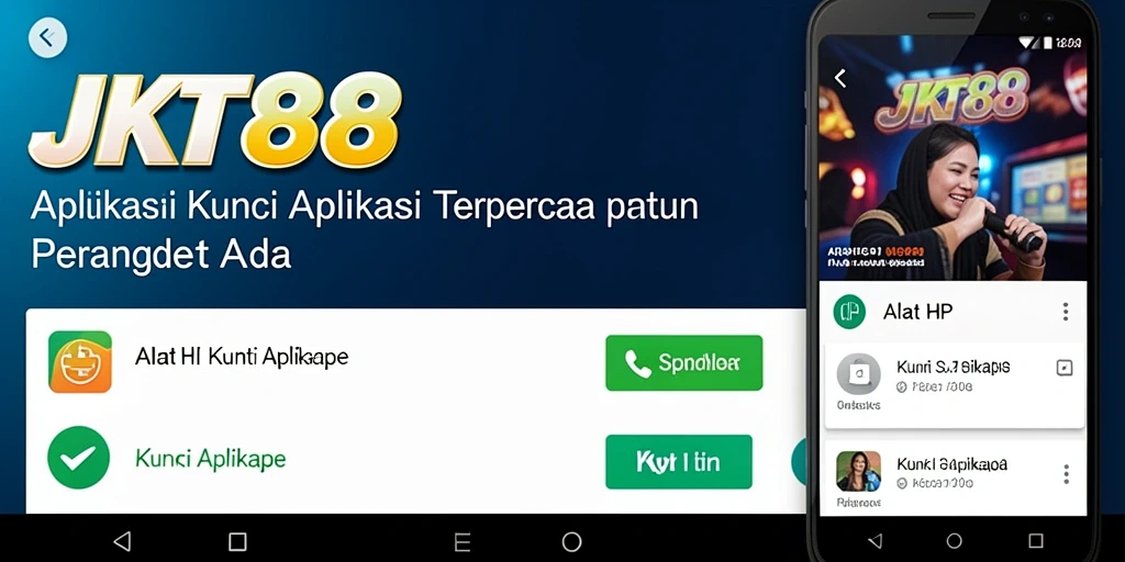 Antarmuka aplikasi Kunci Aplikasi JKT88 yang modern dan intuitif.
