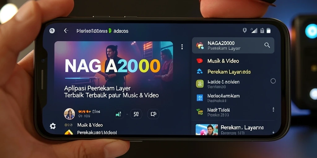 Antarmuka NAGA2000 menampilkan fitur perekaman layar yang memudahkan pengguna.