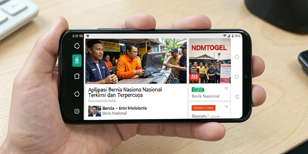 Tampilan antarmuka NDMTOGEL yang informatif dan user-friendly.