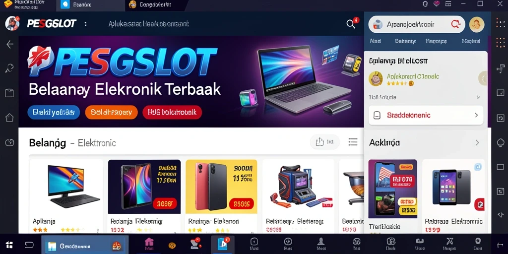 Tampilan antarmuka aplikasi PESGSLOT yang menarik dan mudah digunakan.
