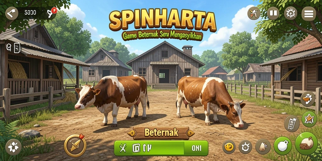 Tampilan antarmuka <strong>SPINHARTA</strong> yang menarik dan mudah digunakan.